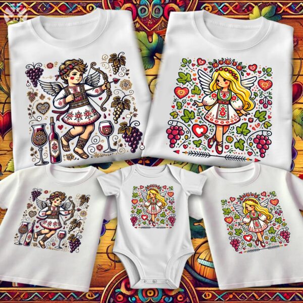 Тениски Купидон и Ангел за Свети Валентин и Трифон Зарезан - Image 5