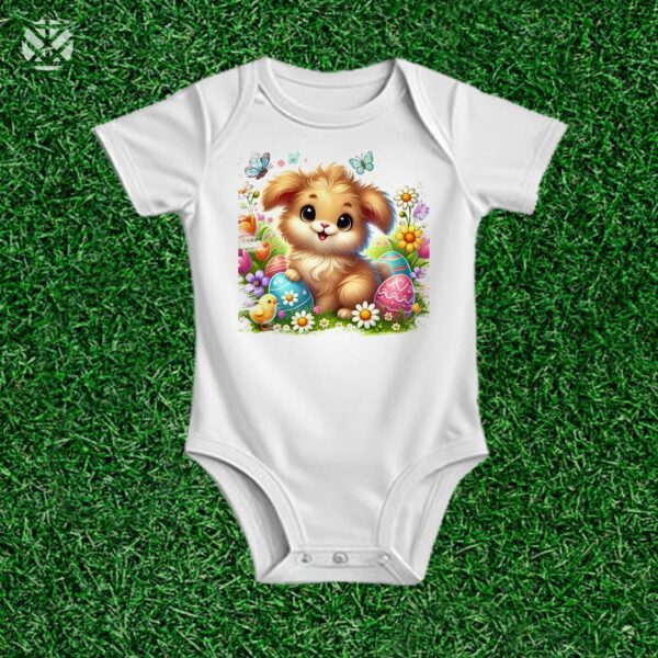 Великденска тениска Пухкаво кученце и пъстри яйца - Image 2