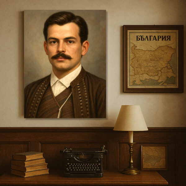 Георги Бенковски – Портрет на огнения дух на свободата | Исторически Портрет на Канава 30x40 - Image 9