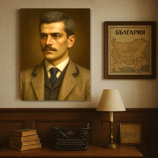 Георги Икономов – идеалиста и бореца за свобода | Исторически Портрет на Канава 30x40 - Image 9