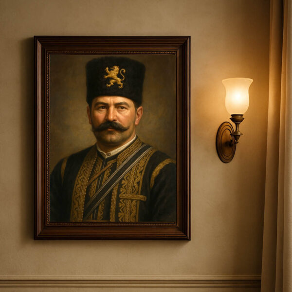 Капитан Петко Войвода – Страж на Родопите | Исторически Портрет на Канава 30x40 - Image 7
