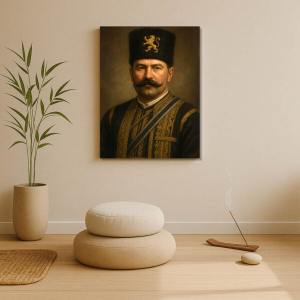 Капитан Петко Войвода – Страж на Родопите | Исторически Портрет на Канава 30x40 - Image 6