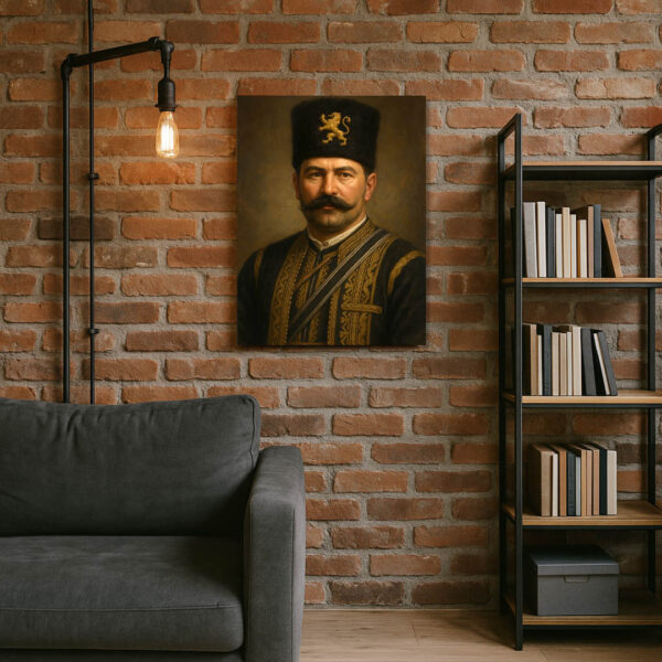 Капитан Петко Войвода – Страж на Родопите | Исторически Портрет на Канава 30x40 - Image 2