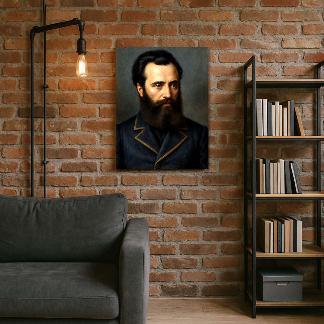 Любен Каравелов – Словото като оръжие | Исторически Портрет на Канава 30x40