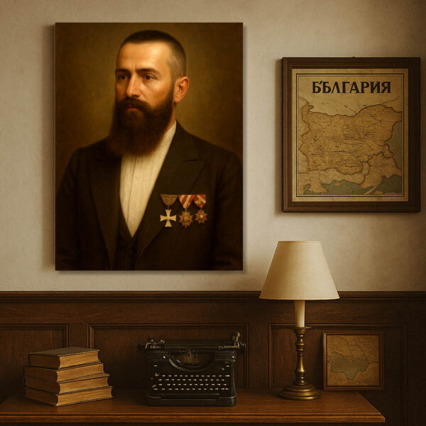 Никола Обретенов – Чест и памет | Исторически Портрет на Канава 30x40 - Image 9