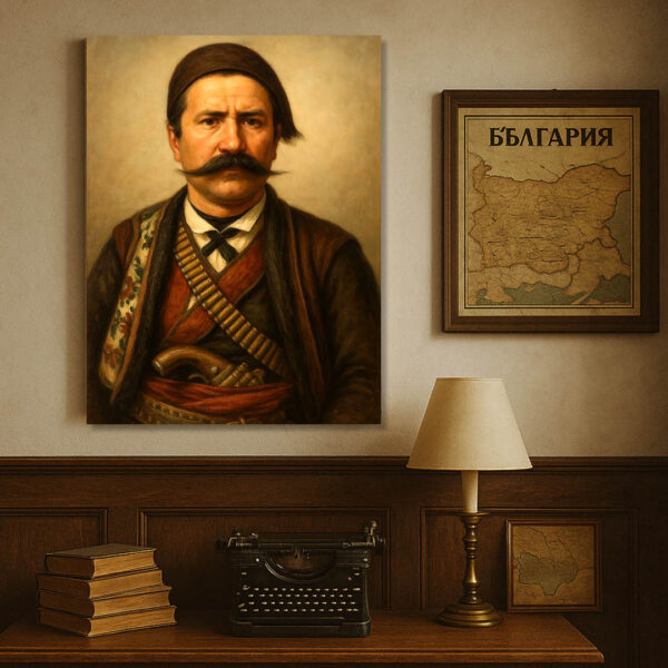 Панайот Хитов – гласът на Балкана и мечът на народа | Исторически Портрет на Канава 30x40 - Image 9
