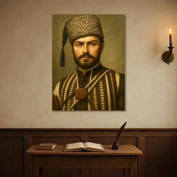 Стефан Караджа – Лъвското сърце на четата | Исторически Портрет на Канава 30x40 - Image 8