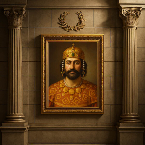 Цар Иван Асен II – Златният Век на Второто Българско Царство | Исторически Портрет на Канава 30x40 см - Image 7