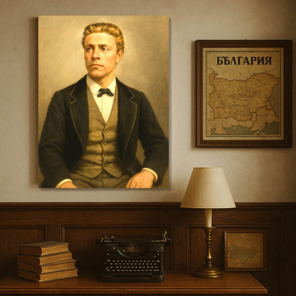 Васил Левски – Иконата на Българската Свобода | Исторически Портрет на Канава 30x40 - Image 9