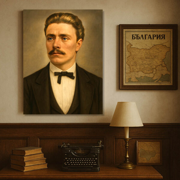 Апостолът в сянката на светлината – Васил Левски | Исторически Портрет на Канава 30x40 - Image 9