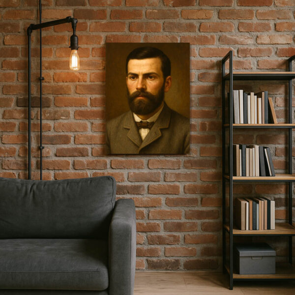 Захари Стоянов – революционер и летописец | Исторически Портрет на Канава 30x40 - Image 2
