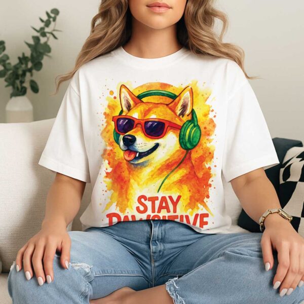 Stay Pawsitive – Unisex OVERSIZED тениска със Shiba Inu и уличен шик - Image 12