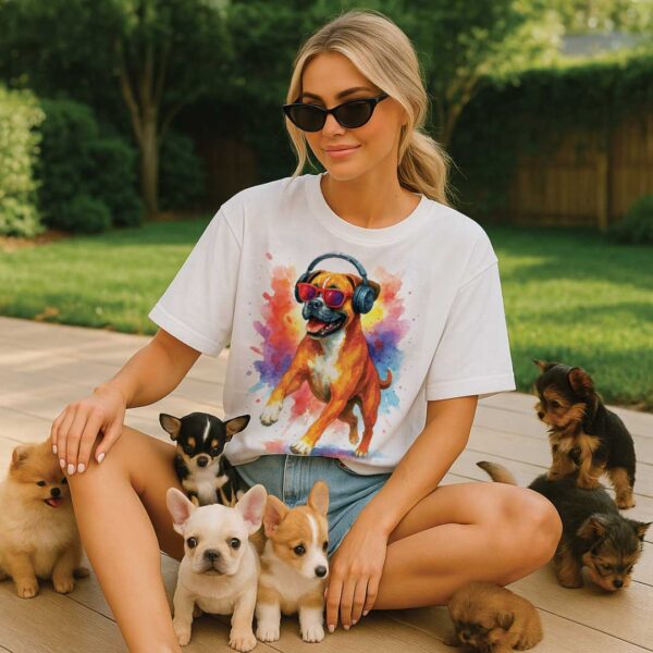 Stay Pawsitive – Unisex OVERSIZED тениска с боксер и енергия без филтър - Image 4