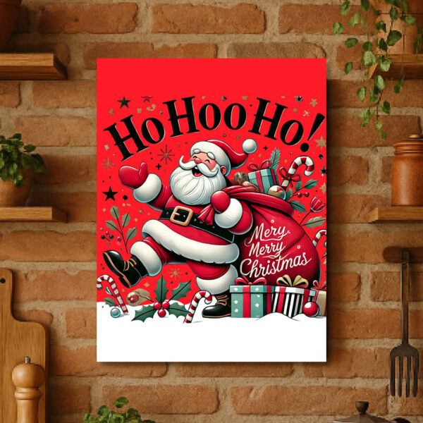 Коледен принт върху канава Ho Ho Ho - Image 7