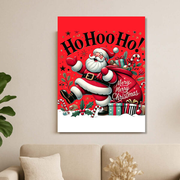 Коледен принт върху канава Ho Ho Ho - Image 9