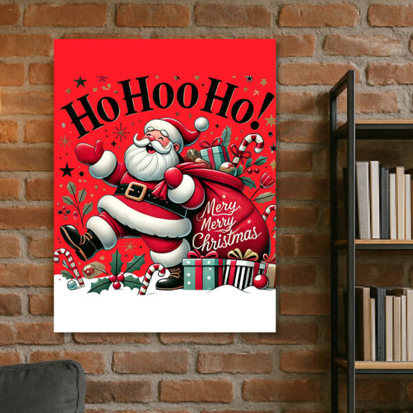 Коледен принт върху канава Ho Ho Ho - Image 3
