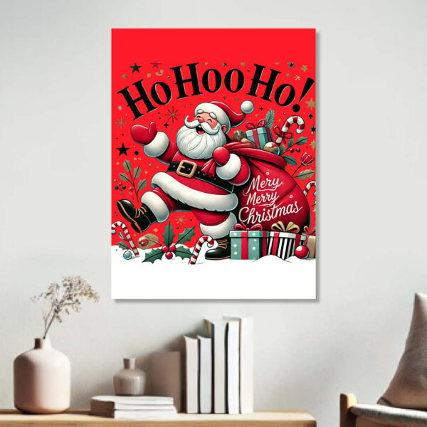 Коледен принт върху канава Ho Ho Ho - Image 2
