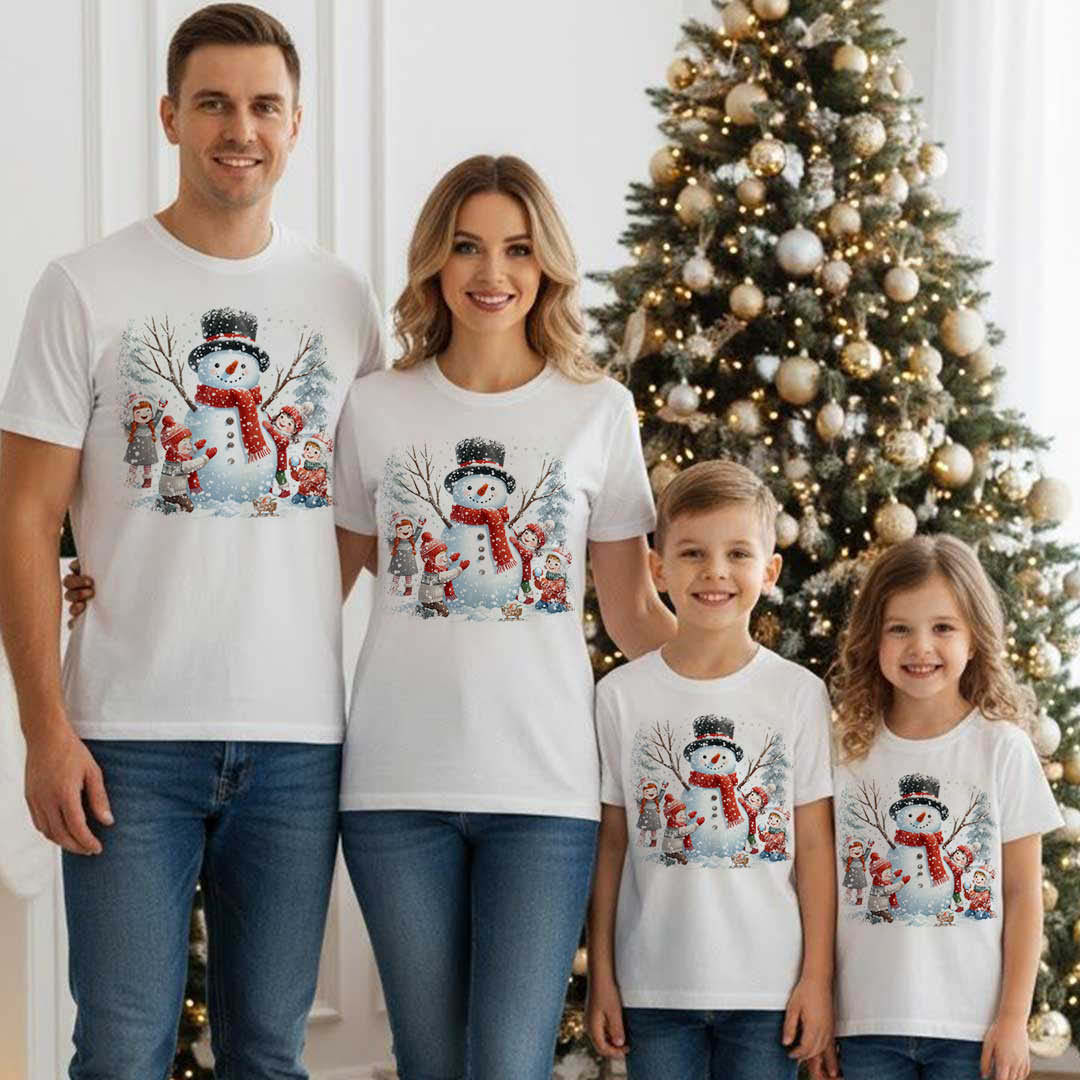 Коледни тениски със снежен човек Коледни тениски със снежен човек