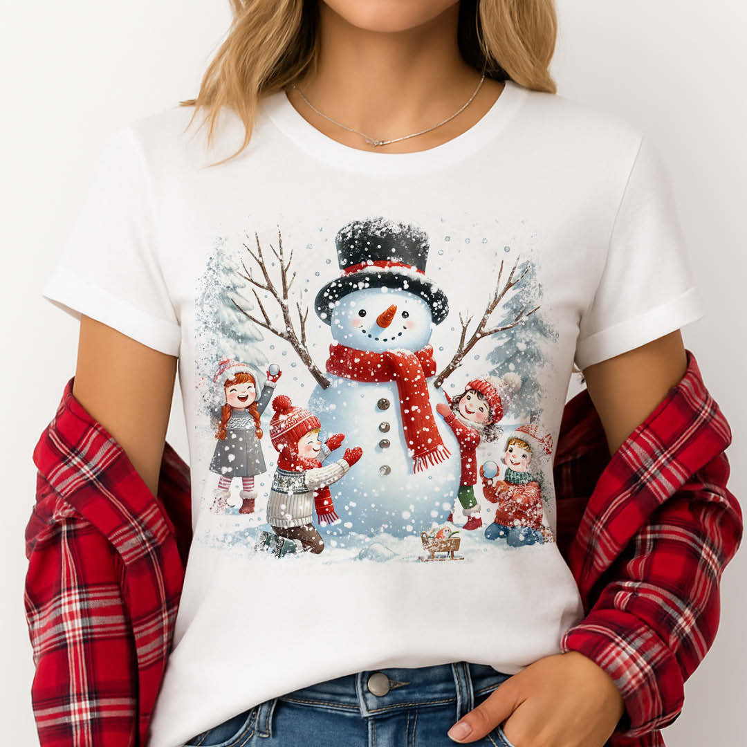 Коледни тениски със снежен човек - Image 3