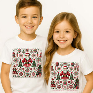 Коледни тениски с българска шевица Коледни тениски с българска шевица
