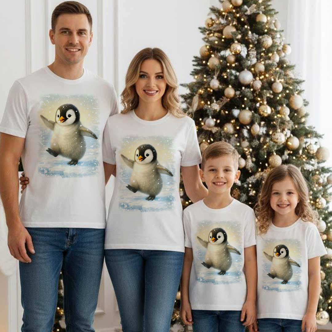 Коледни тениски с пингвинче - Image 2