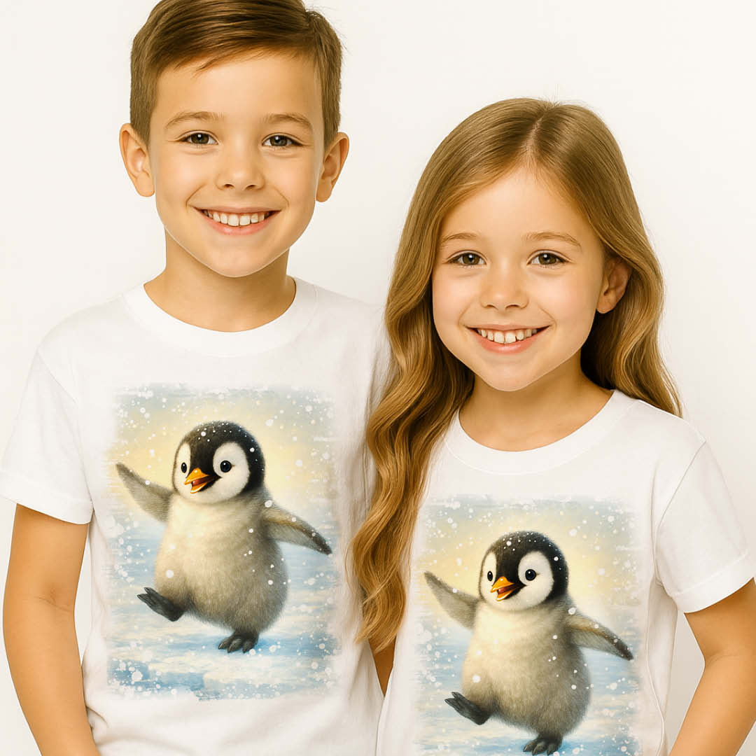 Коледни тениски с пингвинче - Image 3