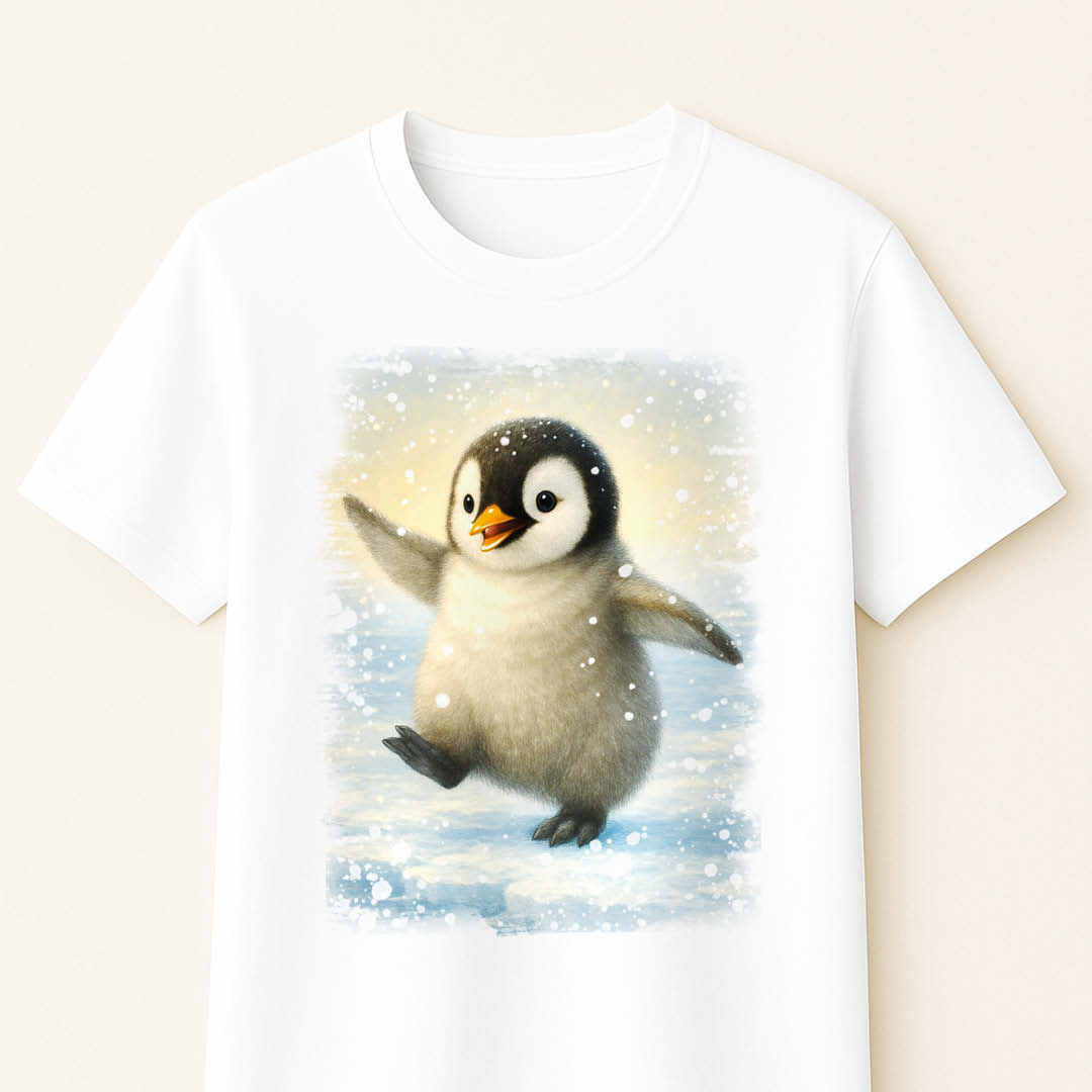 Коледни тениски с пингвинче Коледни тениски с пингвинче