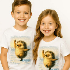 Коледни тениски с таралежче Коледни тениски с таралежче