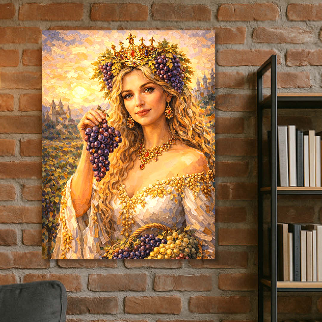 Царицата на виното – картина вдъхновена от Трифон Зарезан Царицата на виното – картина вдъхновена от Трифон Зарезан