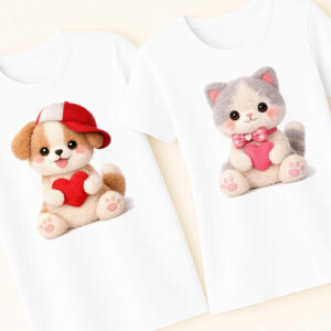 Комплект тениски за влюбени – сладка любов