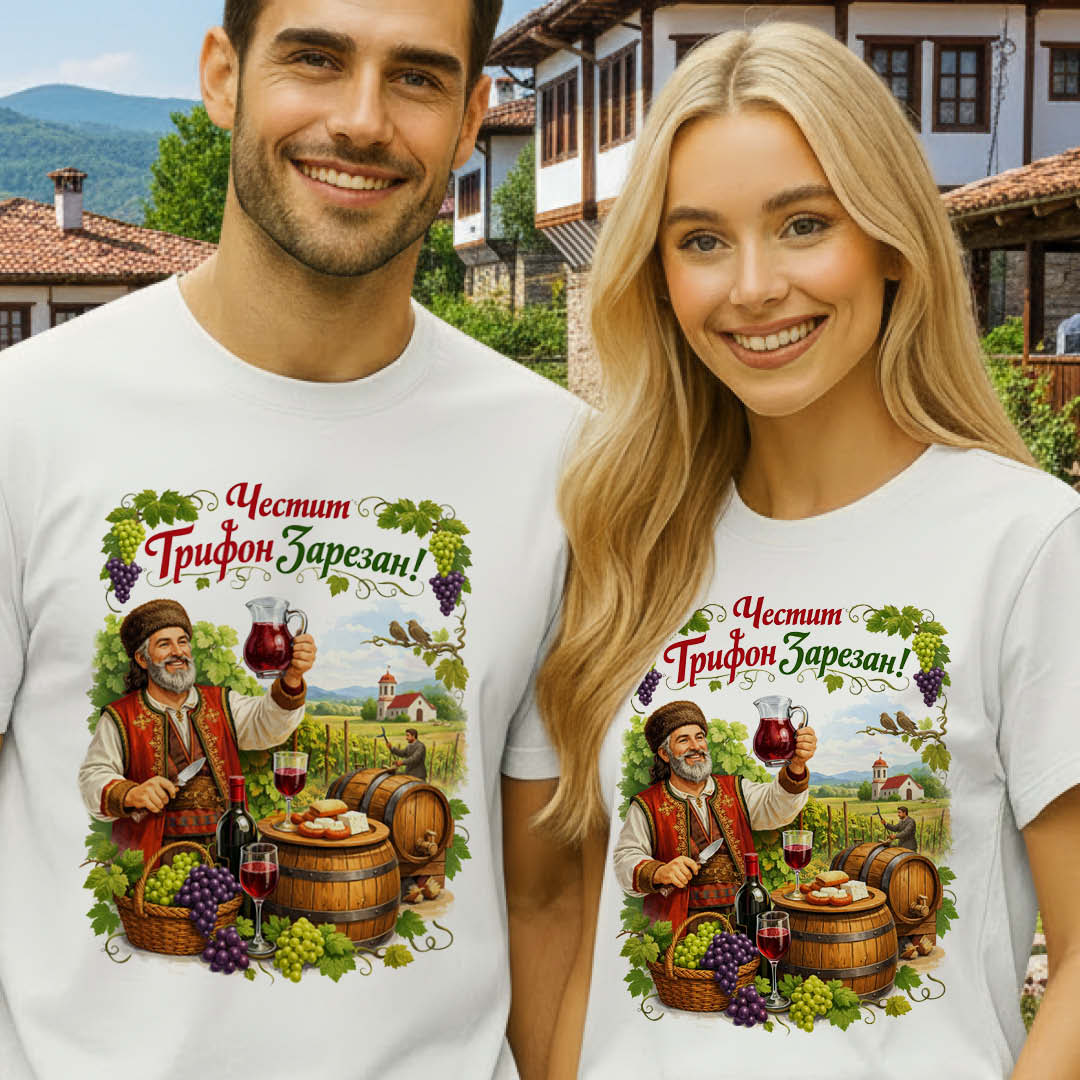 Тениски за двойки Честит Трифон Зарезан