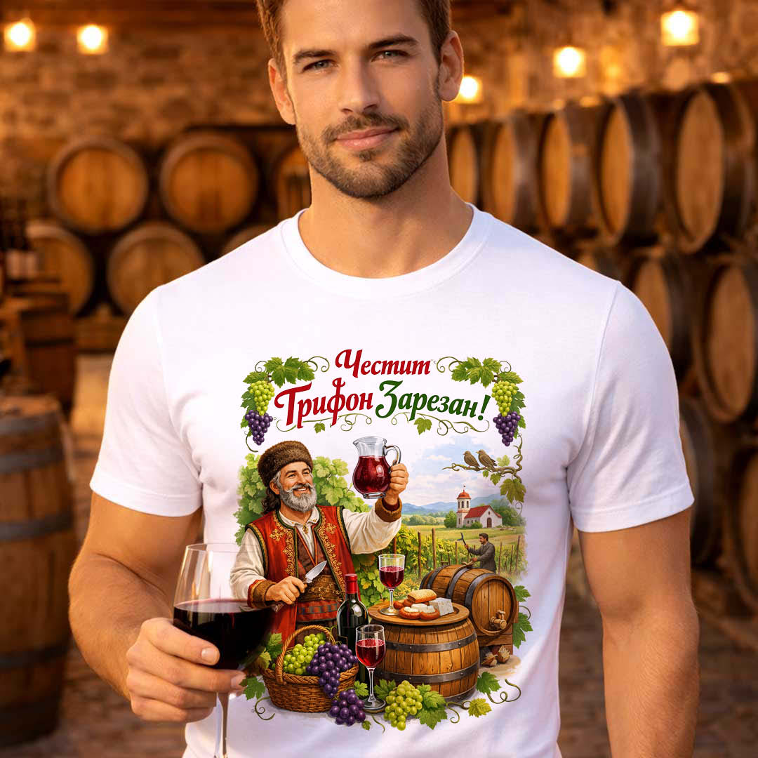 Дамска тениска Честит Трифон Зарезан