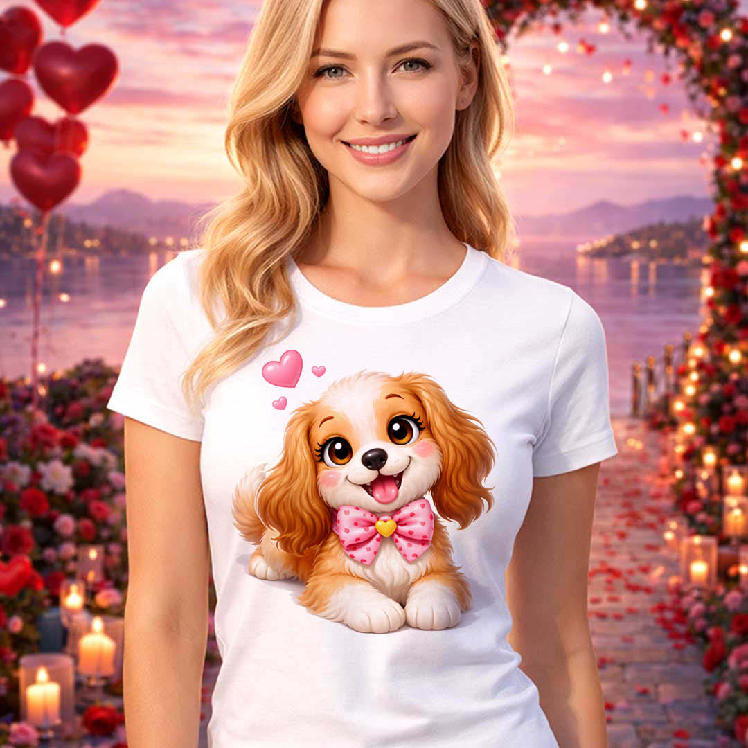 Тениска Обичам те – плюшени зайчета