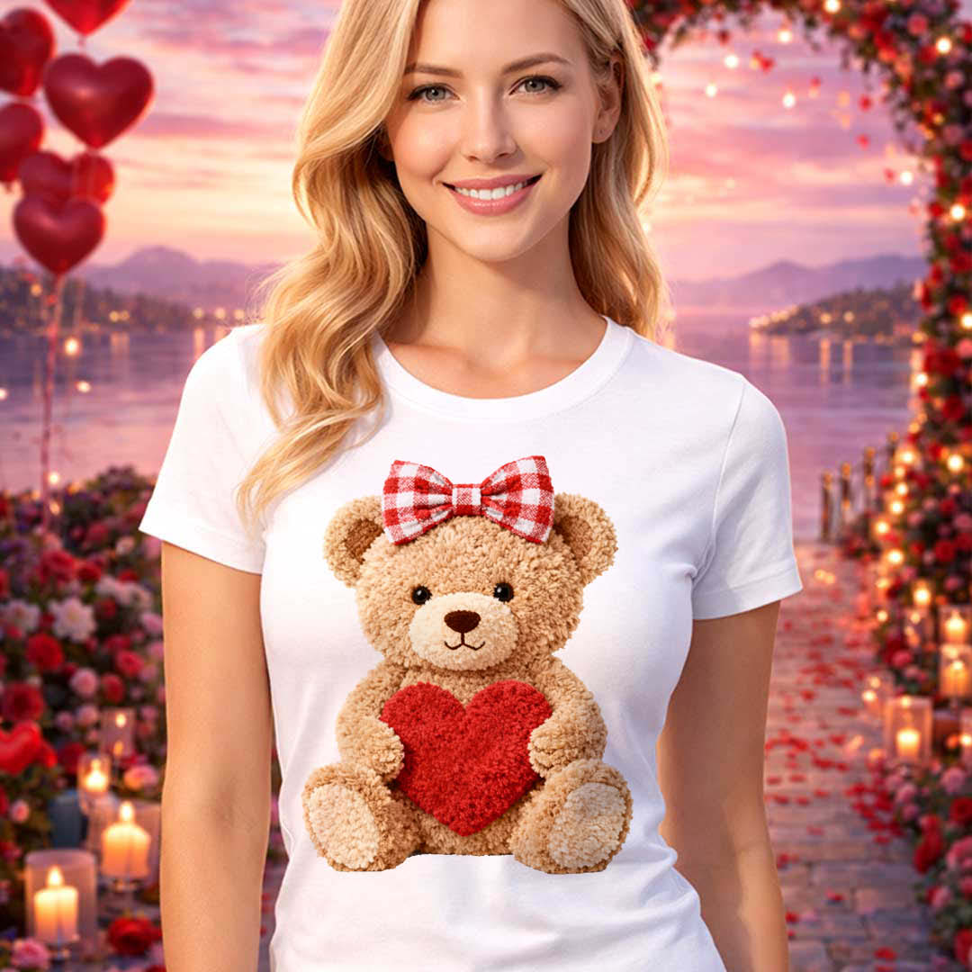 Тениска Обичам те – плюшени зайчета