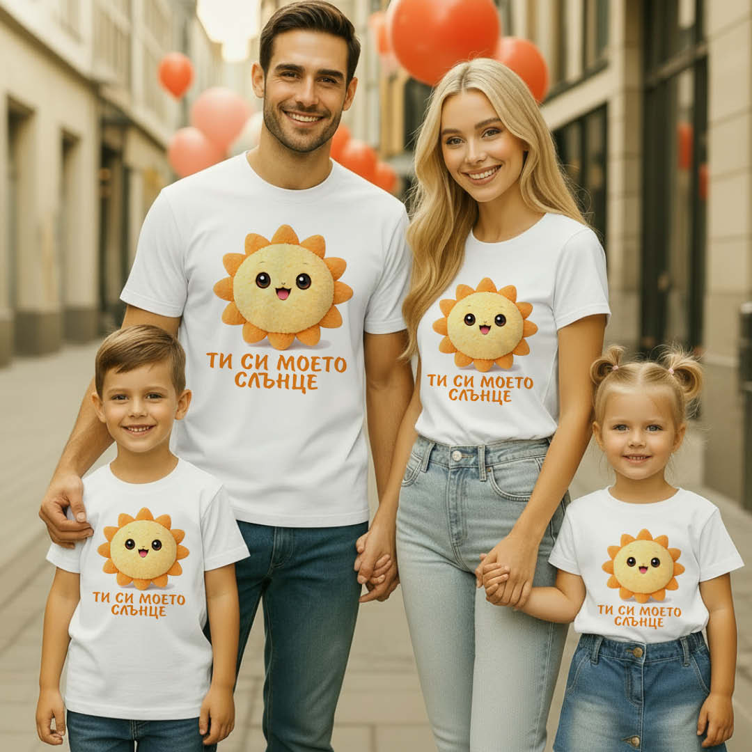 Семейни тениски Сладка любов – семейство