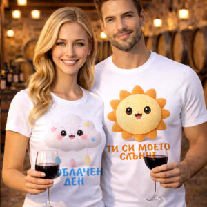 Комплект тениски за двойки Ти си моето слънце