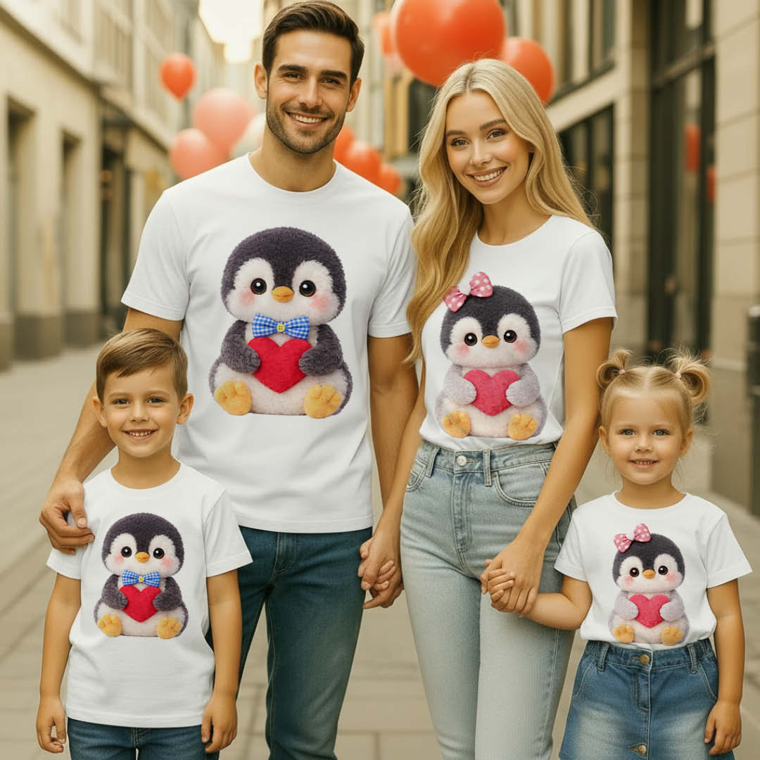 Семейни тениски Плюшени Пингвинчета