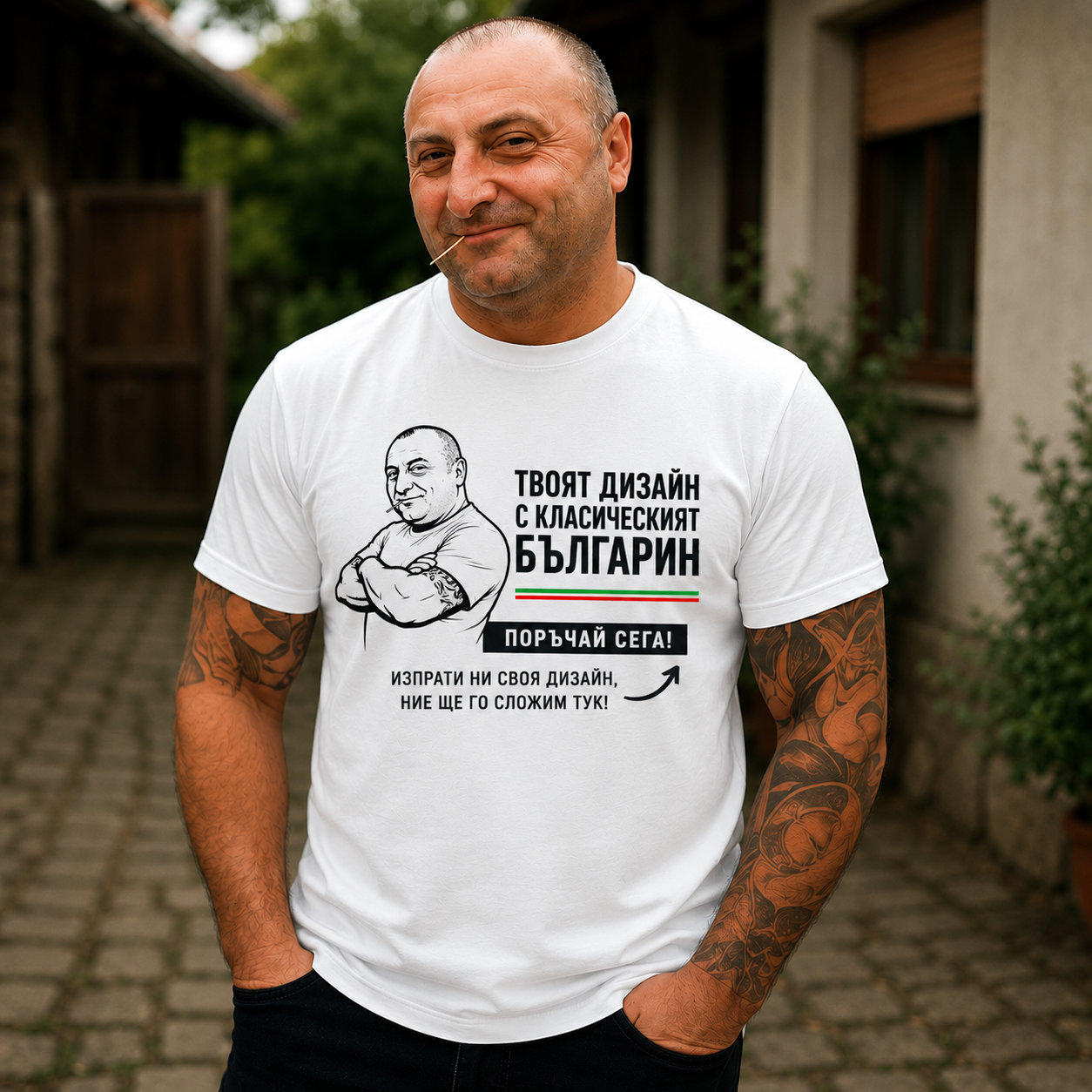 Направи си тениска с Класическият Българин ⭐⭐⭐⭐⭐