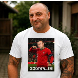 СССССУУУУУ... ЙЙЙ!⚽ | Тениска с щампа Класически Българин - Кристияно Роналдо СССССУУУУУ... ЙЙЙ!⚽ | Тениска с щампа Класически Българин - Кристияно Роналдо